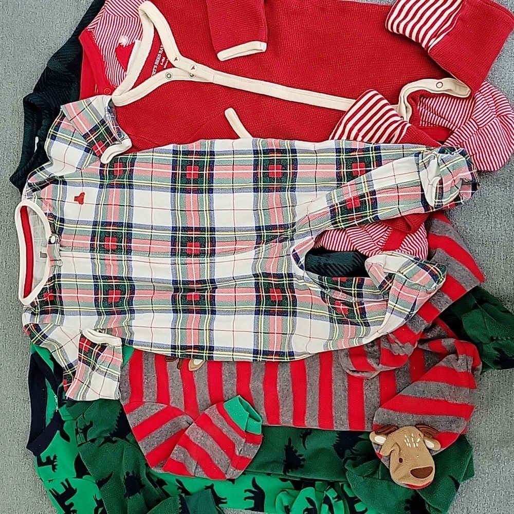 Carter's Gap Old Navy Burt's Bees Holiday Fleece Bundle Baby Boy 9M
